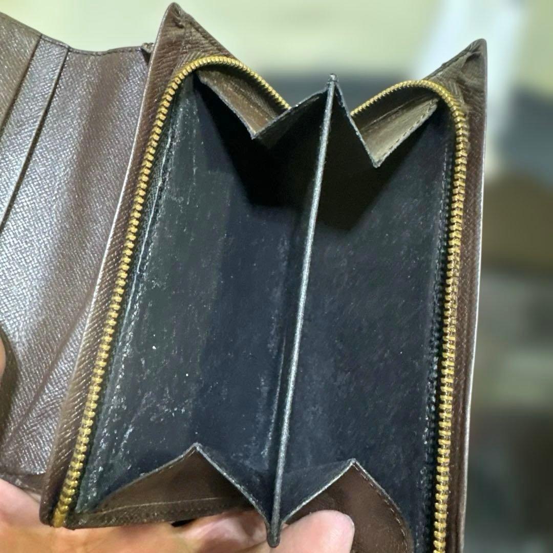 11☆良品☆ダミエ ♪Ｌ字型ファスナー財布