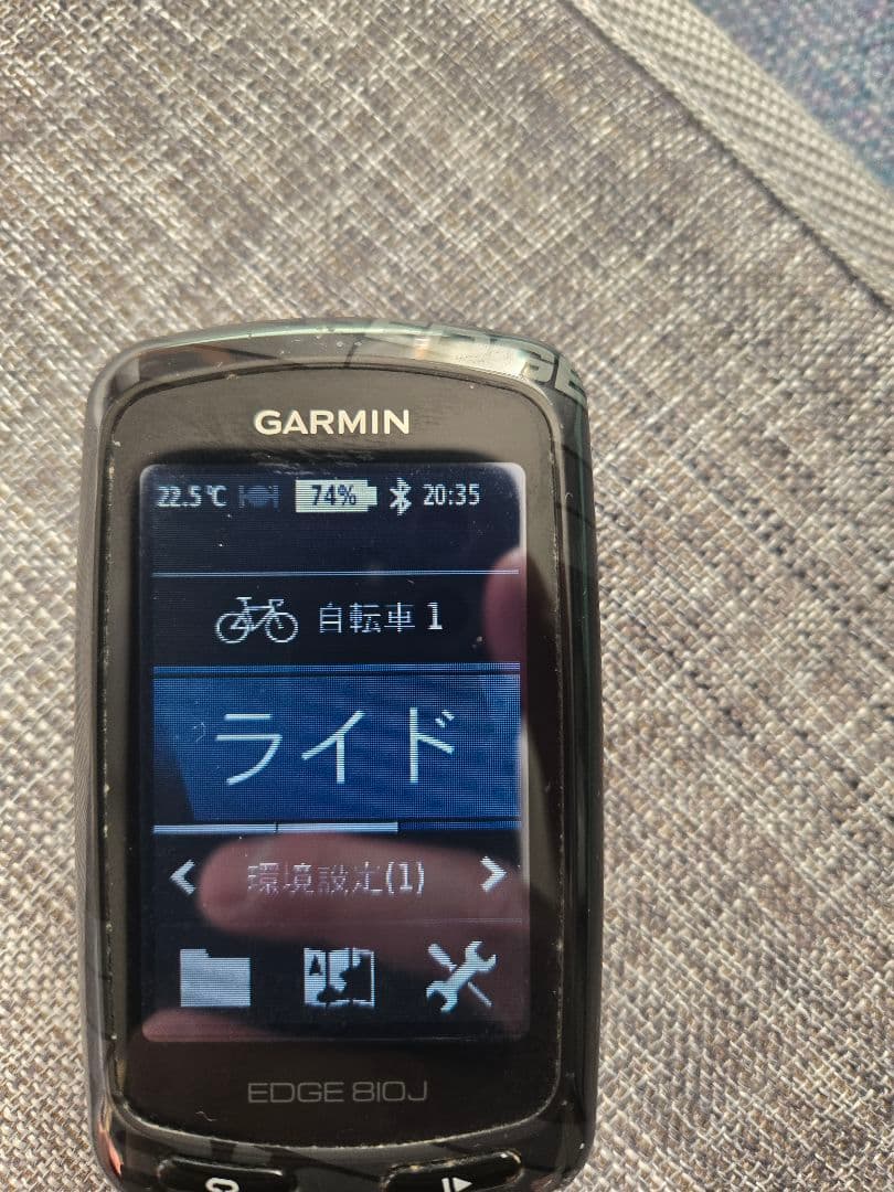 GARMIN EDGE 810J サイクルコンピューター本体とセンサー