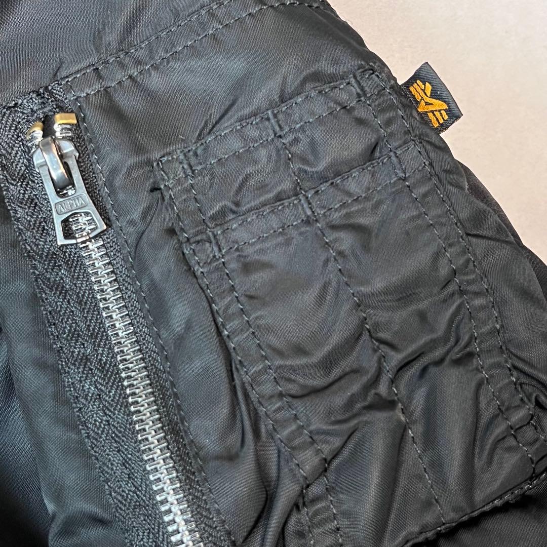 ALPHA INDUSTRIES MA-1 フライトジャケット ブラック L