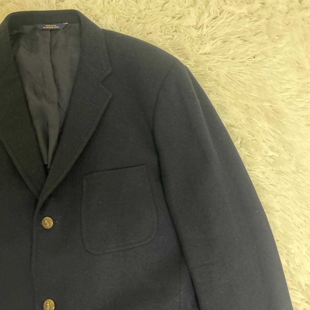 【美品】USA製　BROOKS BROTHERS ブレザー　紺　金ボタン　XL