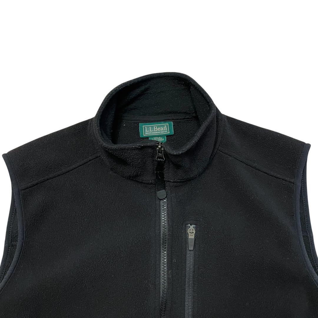 【美品】L.L.Bean エルエルビーン 00s フリースベスト ドローコード付