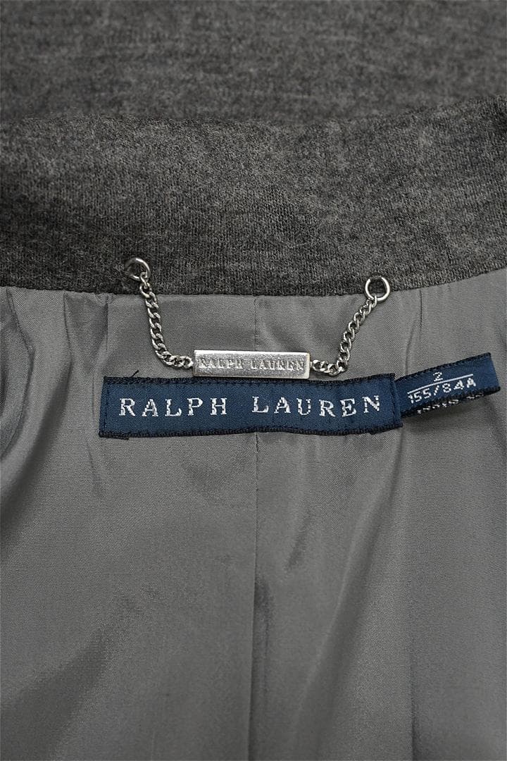 F496 RALPH LAUREN テーラードジャケット 2つボタン 2 グレー
