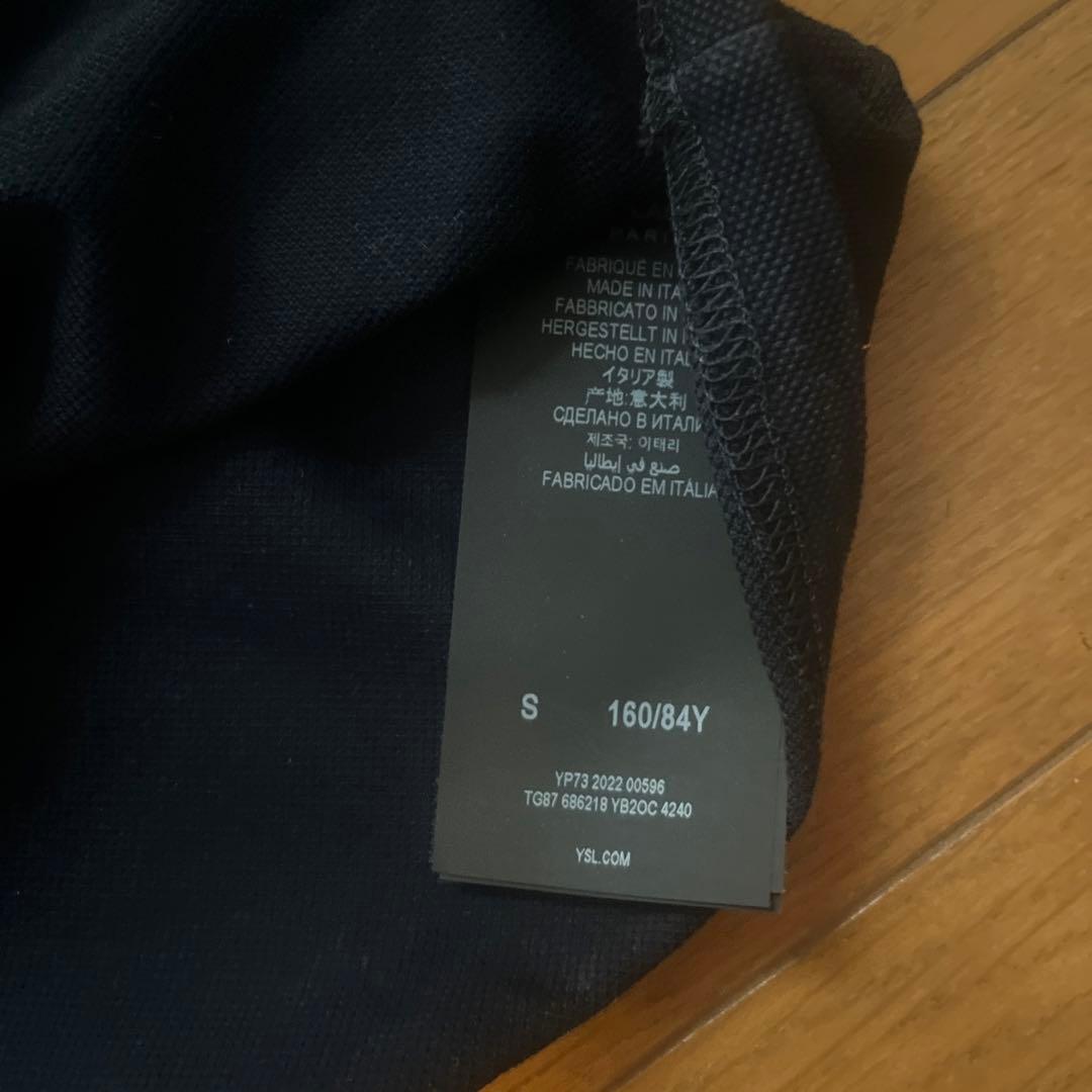 SAINT LAURENT ブラックポロシャツ