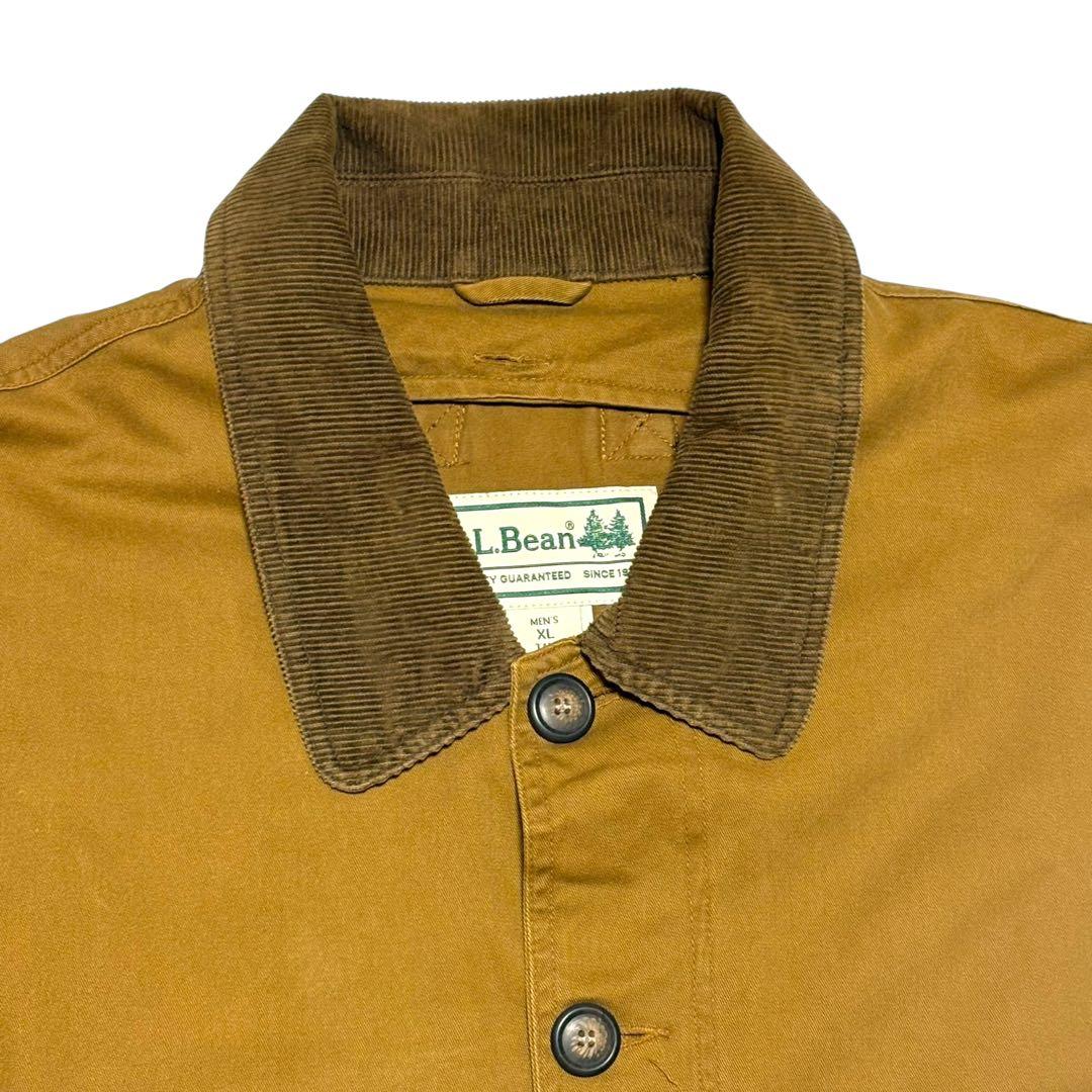 90s L.L.bean ハンティングジャケット 襟コーデュロイ カバーオール