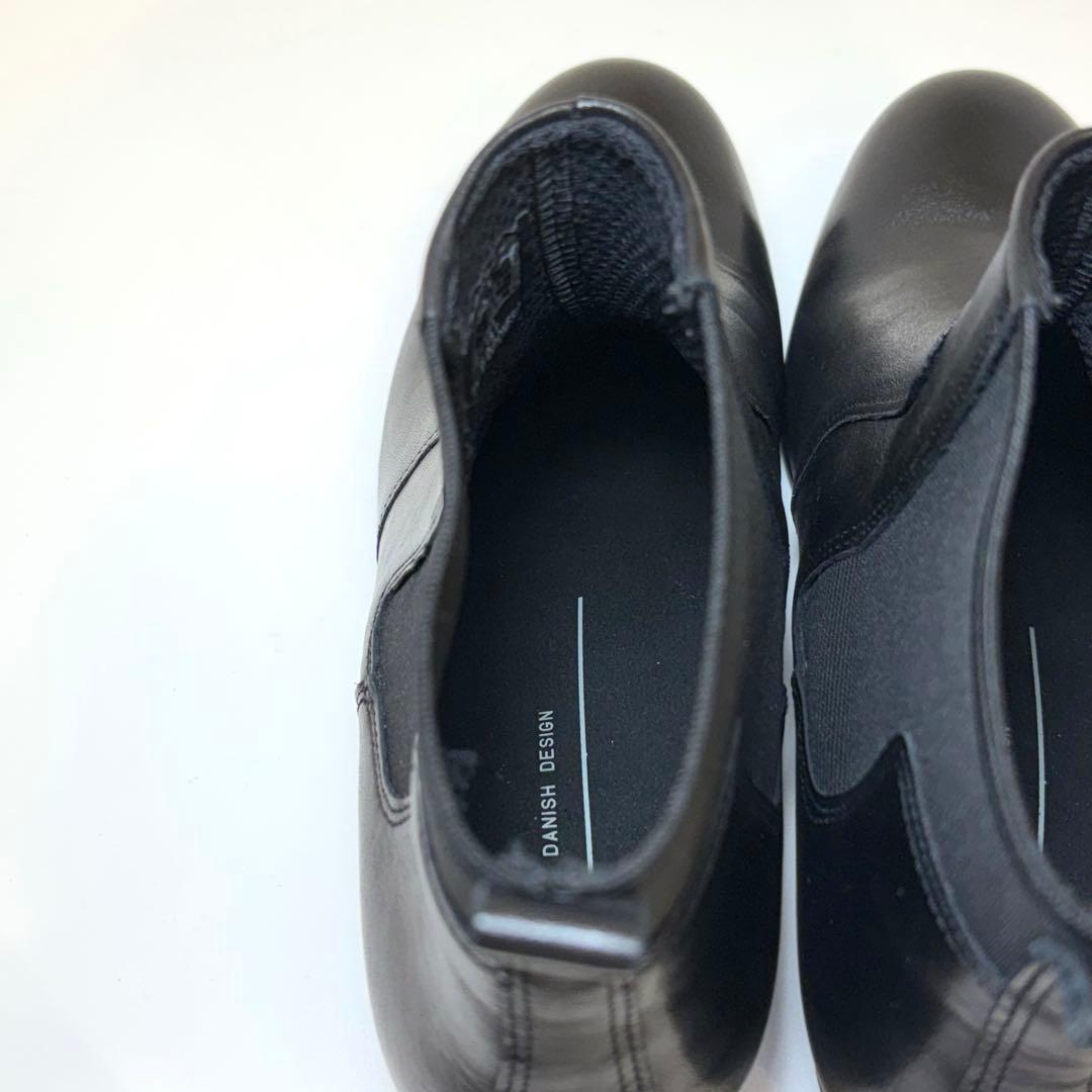 最終価格‼️ecco サイドゴアブーツ チェルシーブーツ 23.5cm 黒