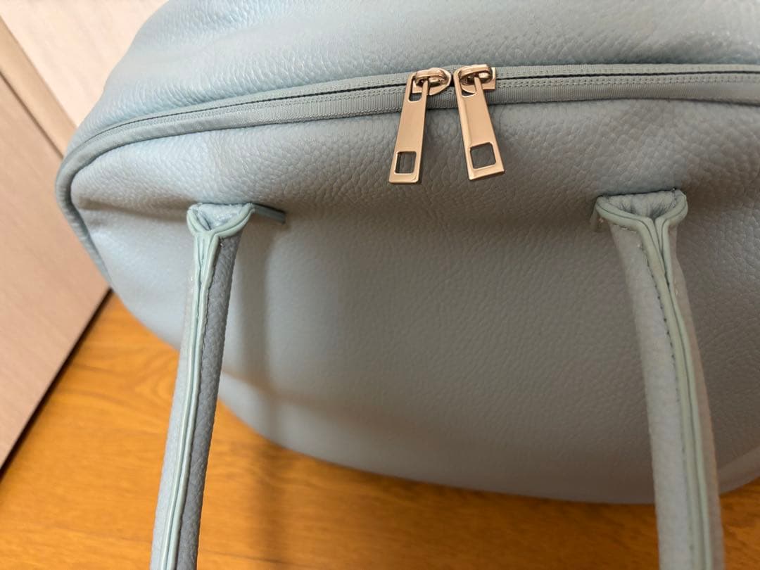 Aww サボテンヴィーガンレザーデイリーボストンバッグ (25L) エコブルー