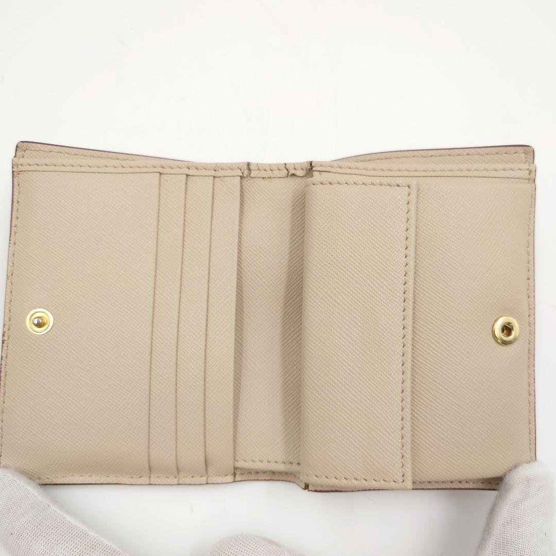 MARNI 2つ折り財布 サフィアーノレザー ベージュウォレット マルニ