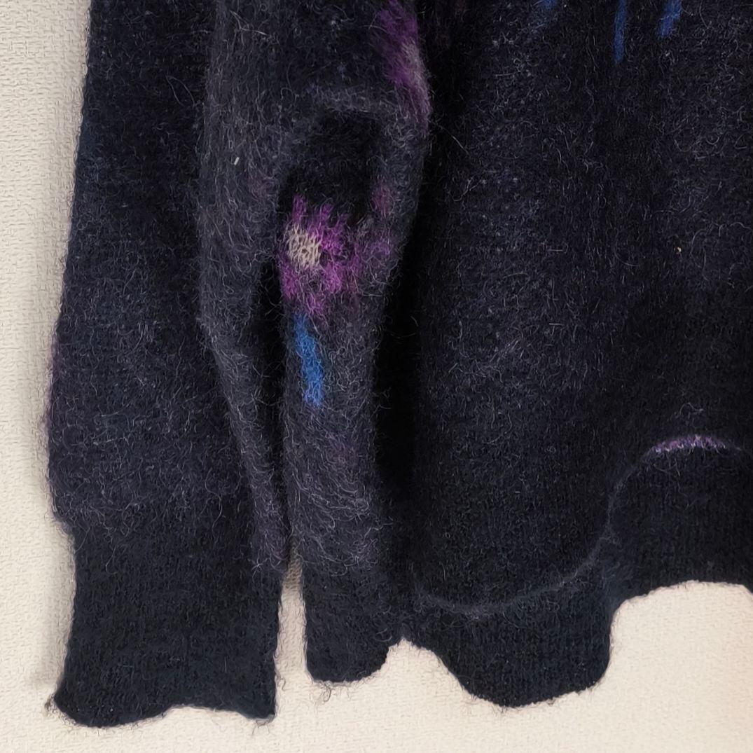 【美品】BEARDSLEY ビアズリー 花柄 モヘア ニット フリーサイズ