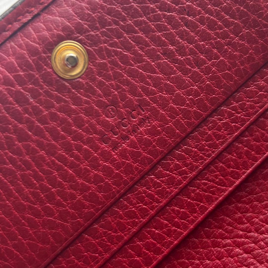 241 極上美品 GUCCI グッチ マーモント 2つ折り財布