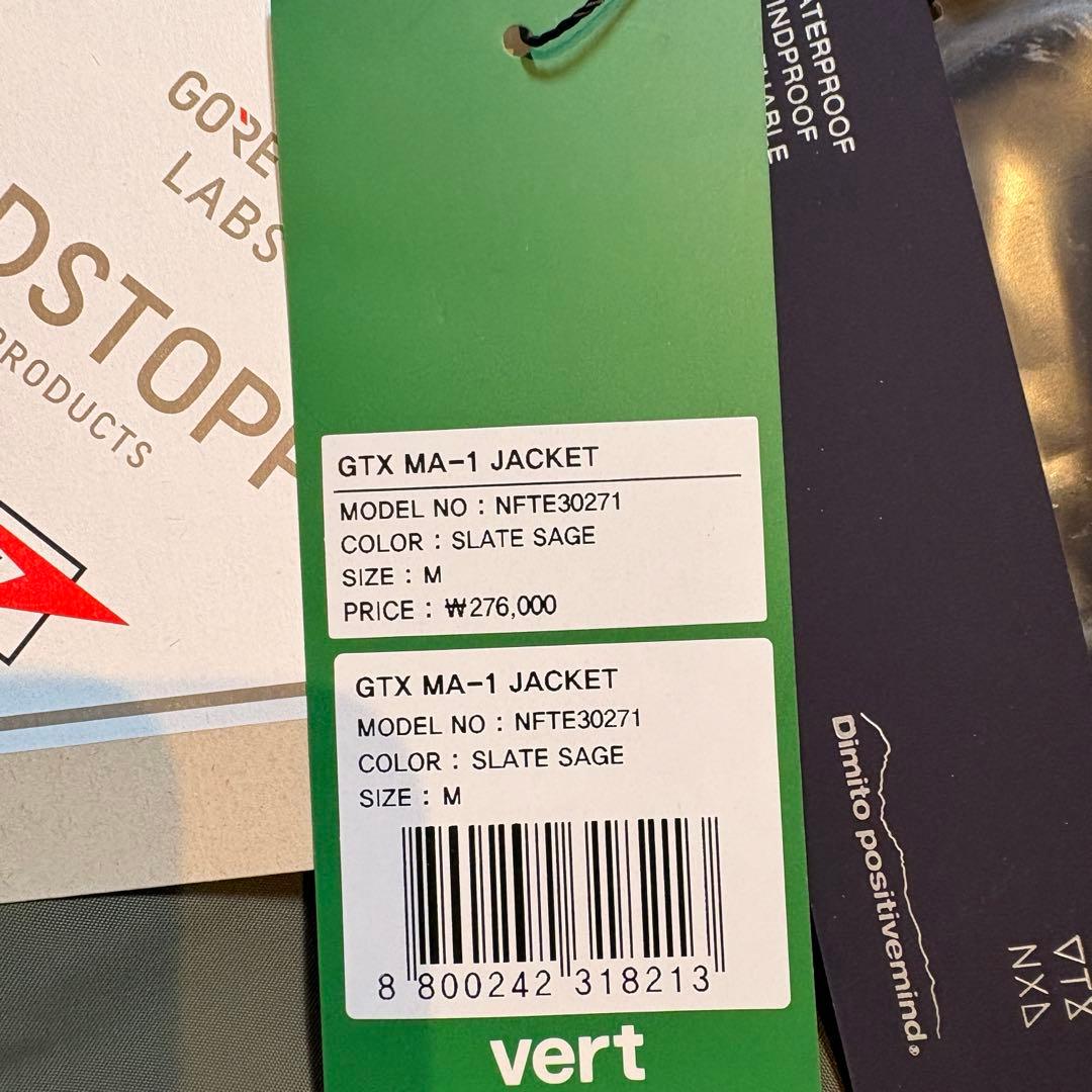 Dimito GTX MA-1 JACKET SLATE SAGE 新品