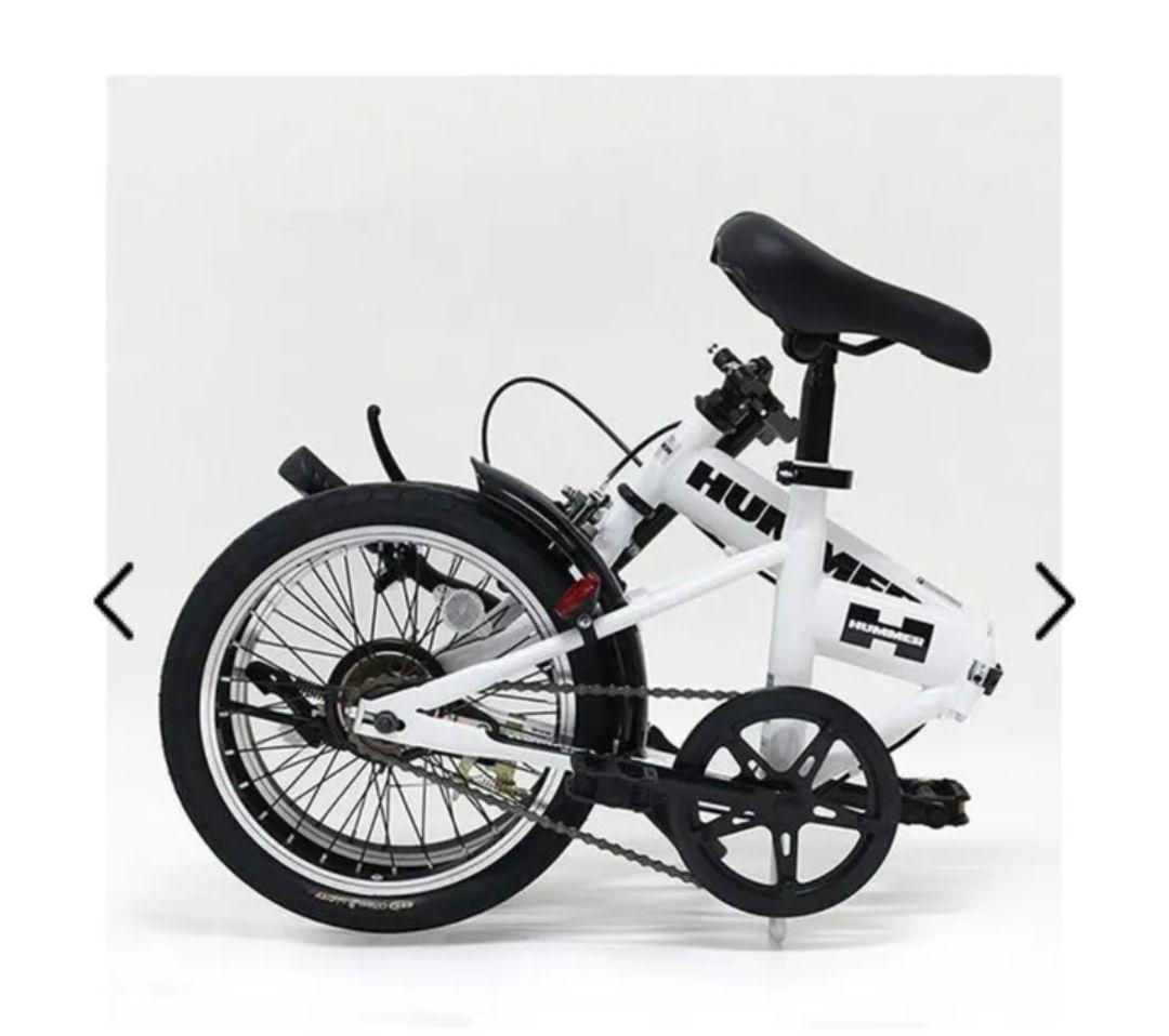 HUMMER MG-HM16N-MG 折りたたみ自転車 ホワイト