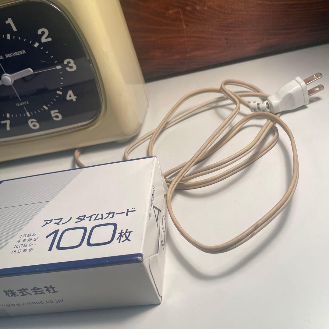 AMANO アマノ タイムレコーダー BX-2000 タイムカード【新品】付き