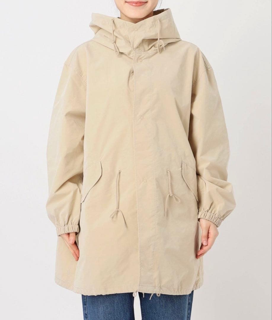 Spick and Span　撥水スノーカモパーカーコート　ベージュ　38