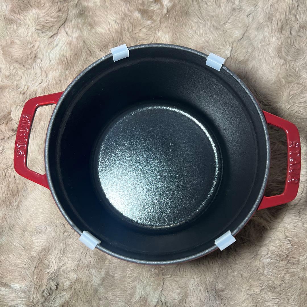 新品ストウブ グランドココット ラウンド チェリー 20cm 40508-900