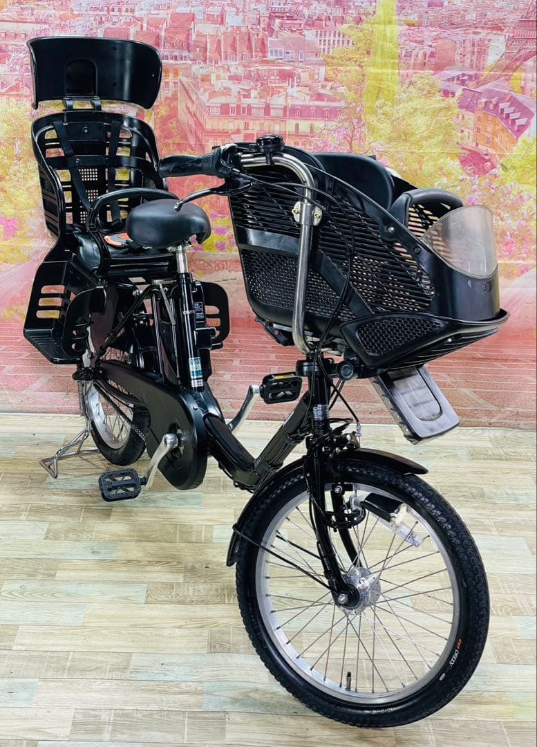 ZK3715 電動自転車 パナソニック ギュット 子供乗せ 20インチ 送料無料