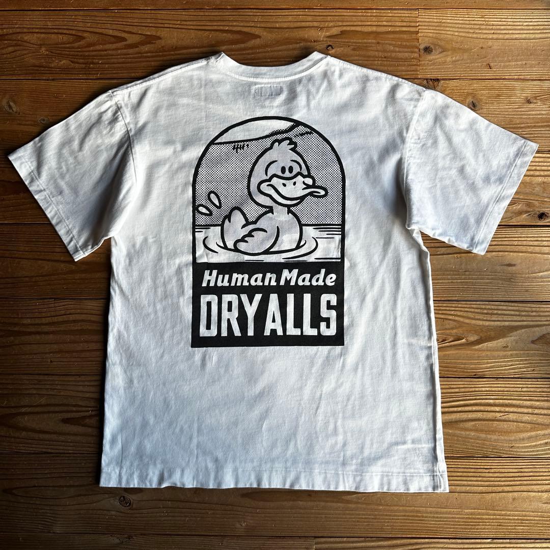 human madeヒューマンメイド　ダックプリント 白　Tシャツ　Ｌサイズ