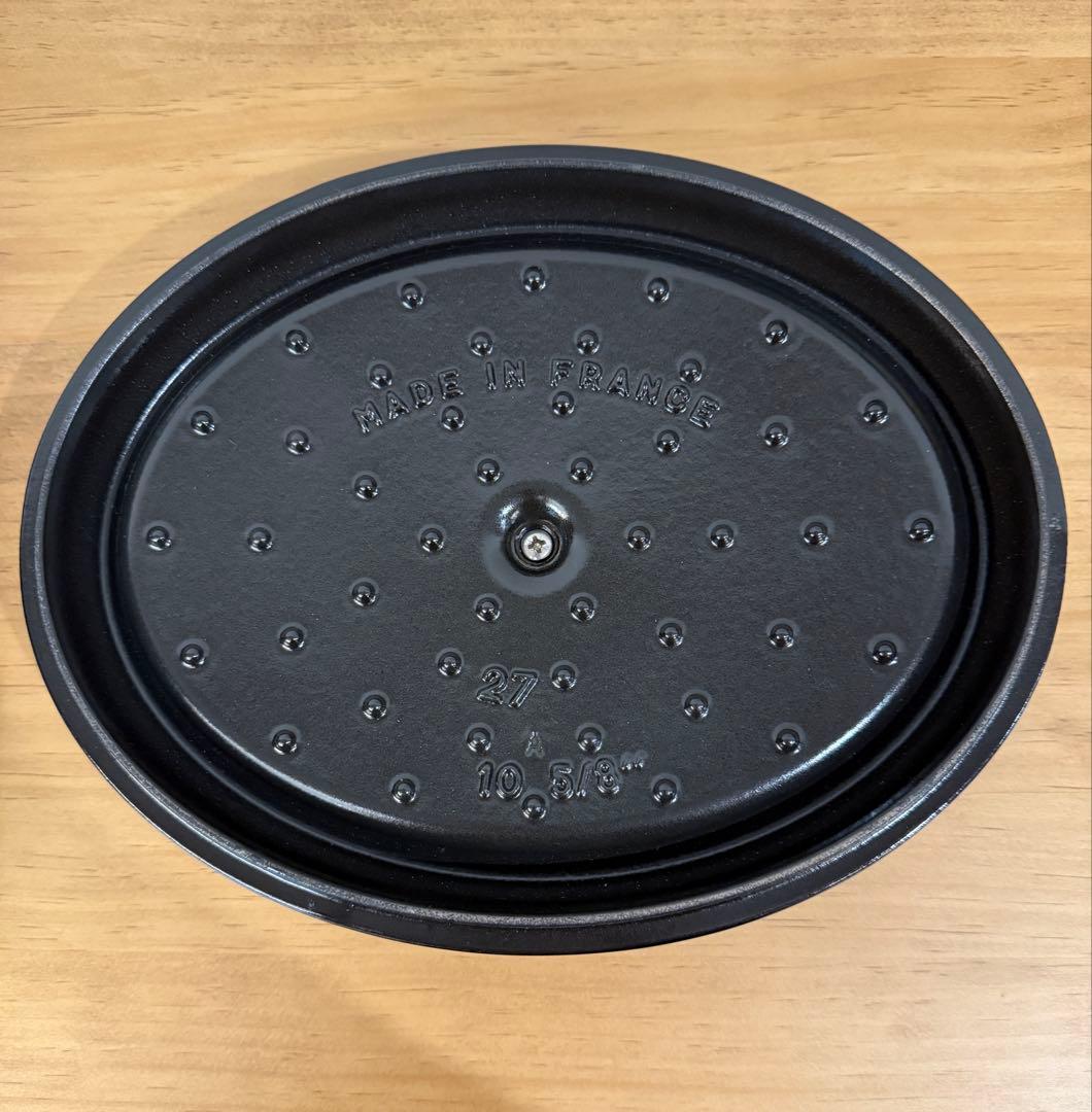 staub ストウブ　ココット　オーバル　27cm　鍋　両手鍋　鋳物ホーロー鍋