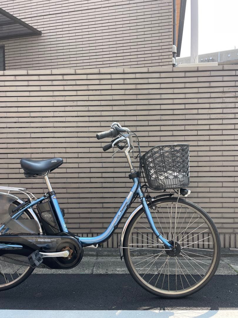 水色 パナソニック電動アシスト自転車 シティタイプ26CPXD36
