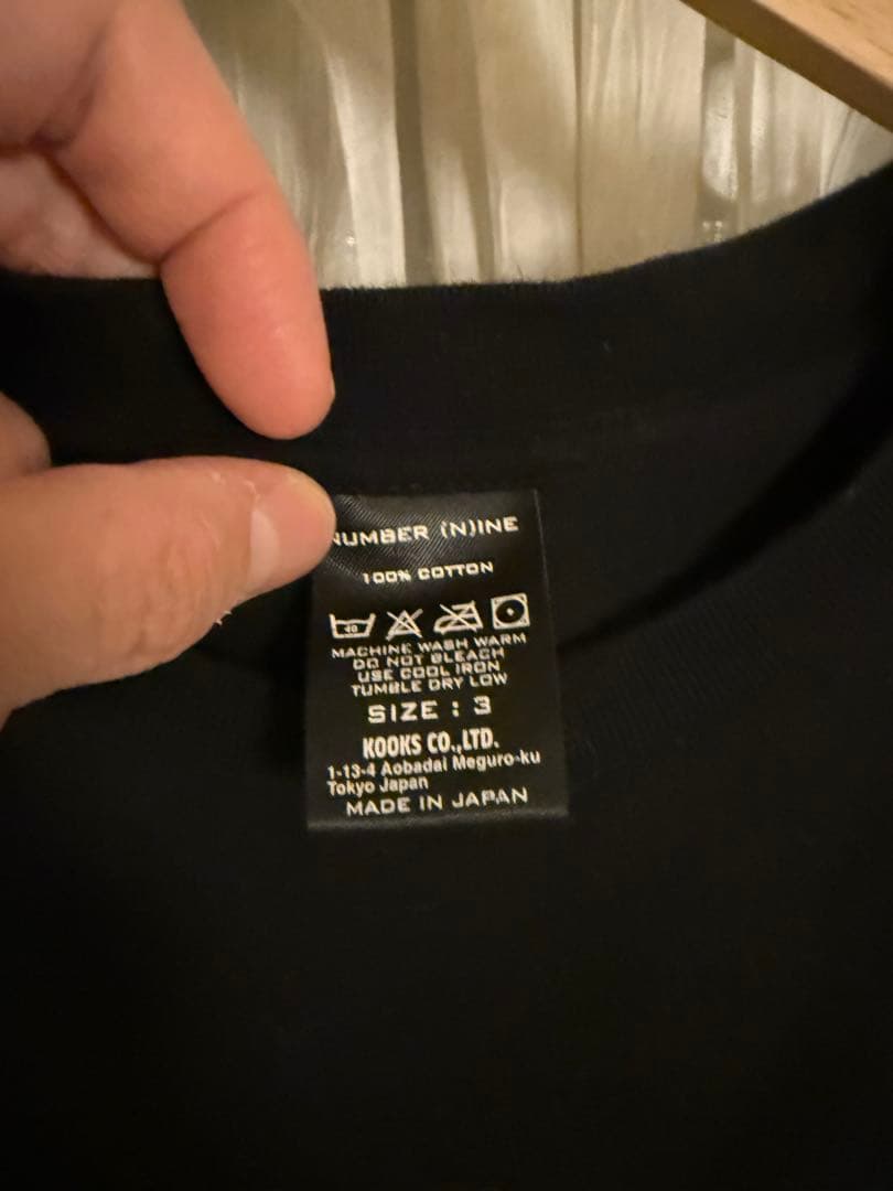 NUMBER (NINE) ナンバーナイン　リアム(ミッキー)Tシャツ 黒3