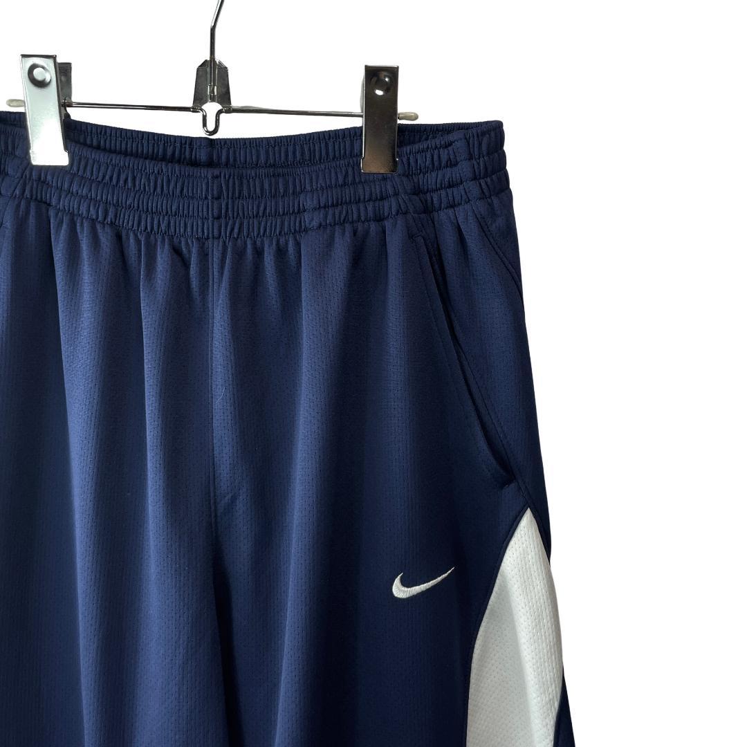 【00s 極太】NIKE ナイキ サイドデザイン トラックパンツ ネイビー XL