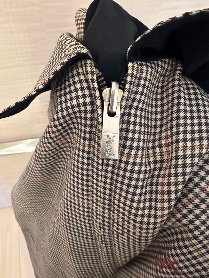 Yves Saint Laurent チェック柄ジャケット