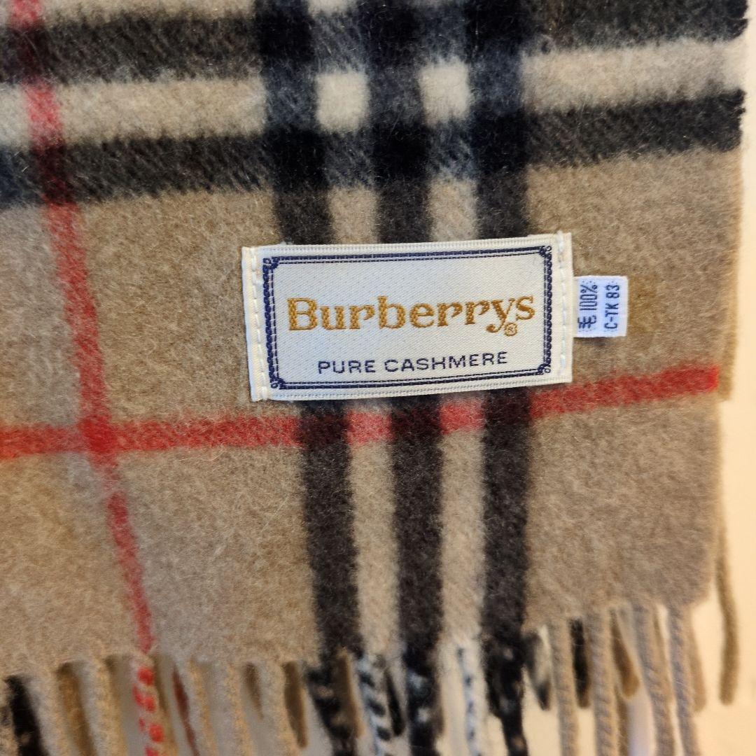 美品　BURBERRYS バーバリー マフラー ノバチェック カシミヤ チェック