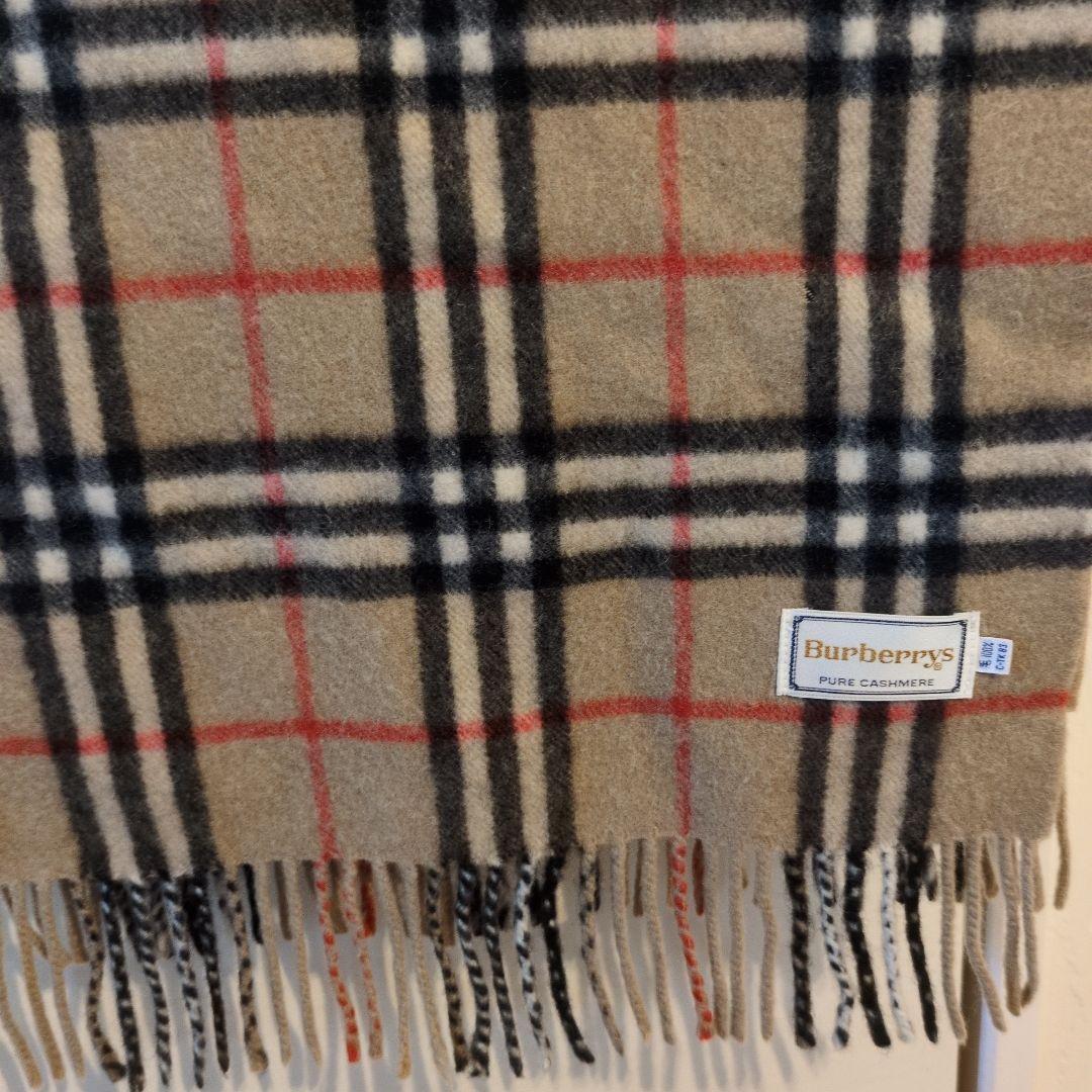 美品　BURBERRYS バーバリー マフラー ノバチェック カシミヤ チェック