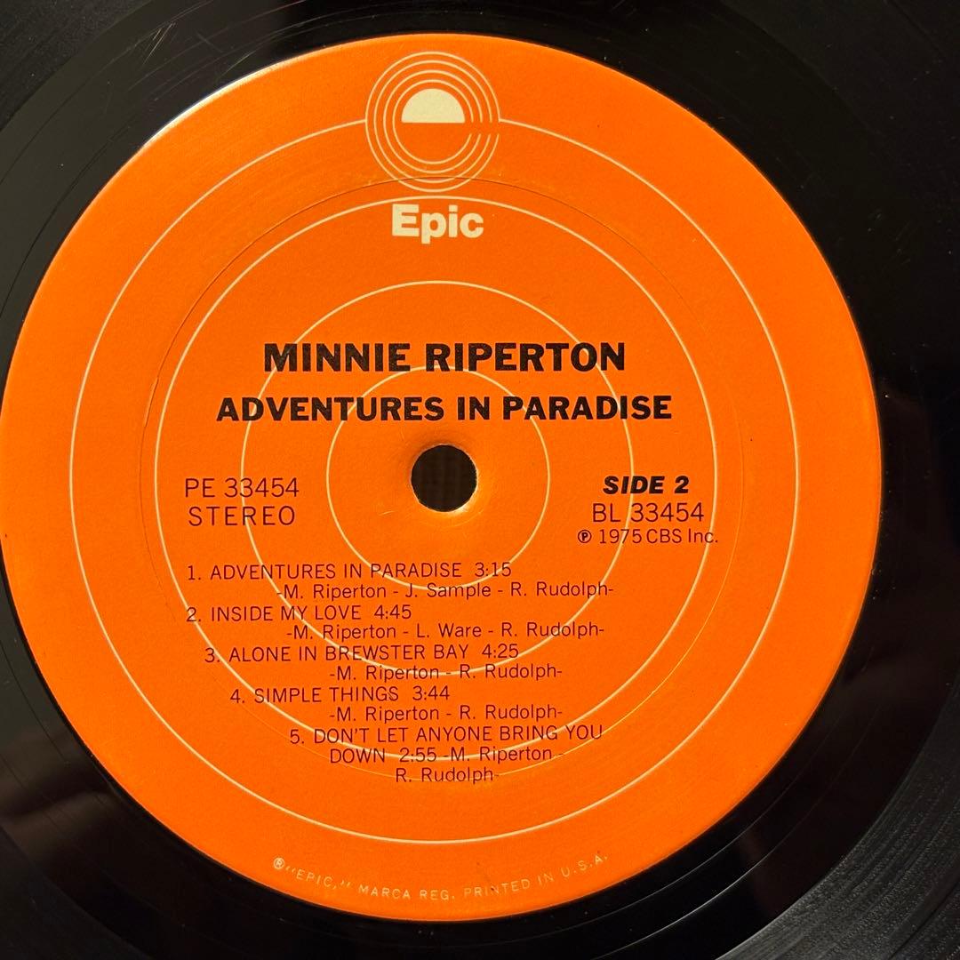 洋楽 Minnie Riperton - Adventures in Paradise