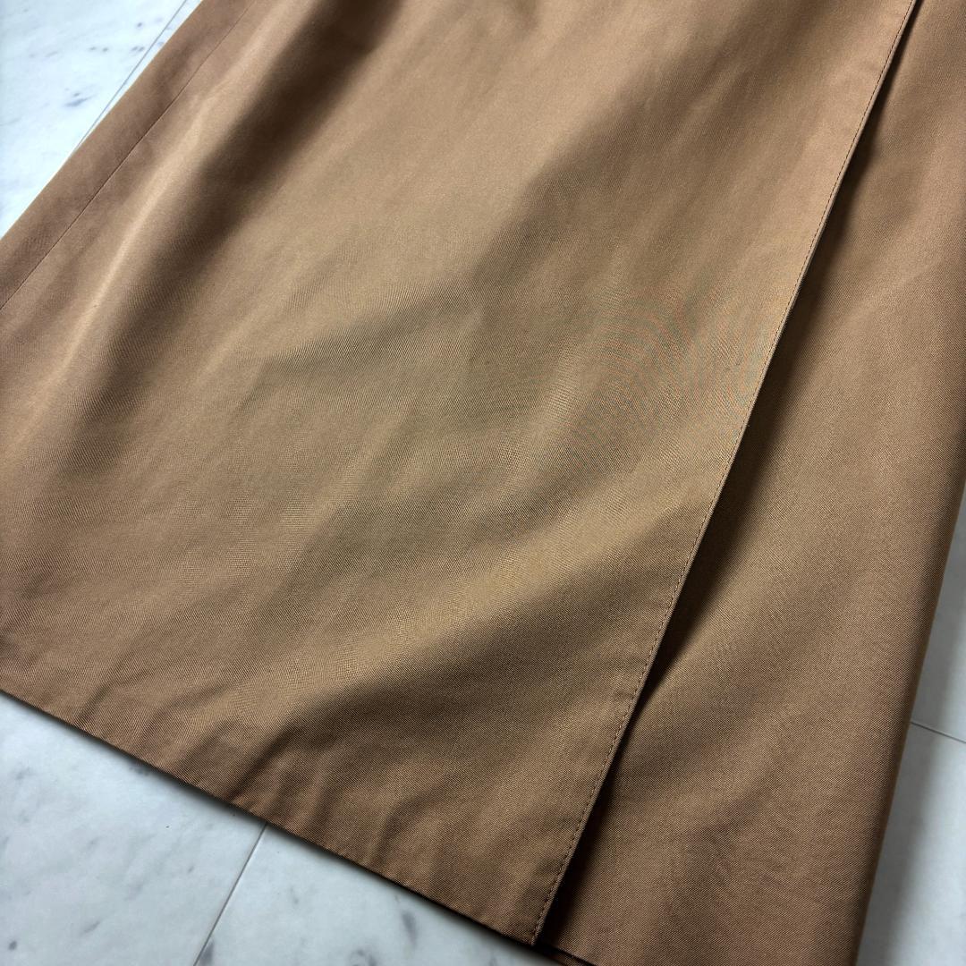 美品✨ バーバリーロンドン L 巻きスカート ノバチェック キャメルブラウン