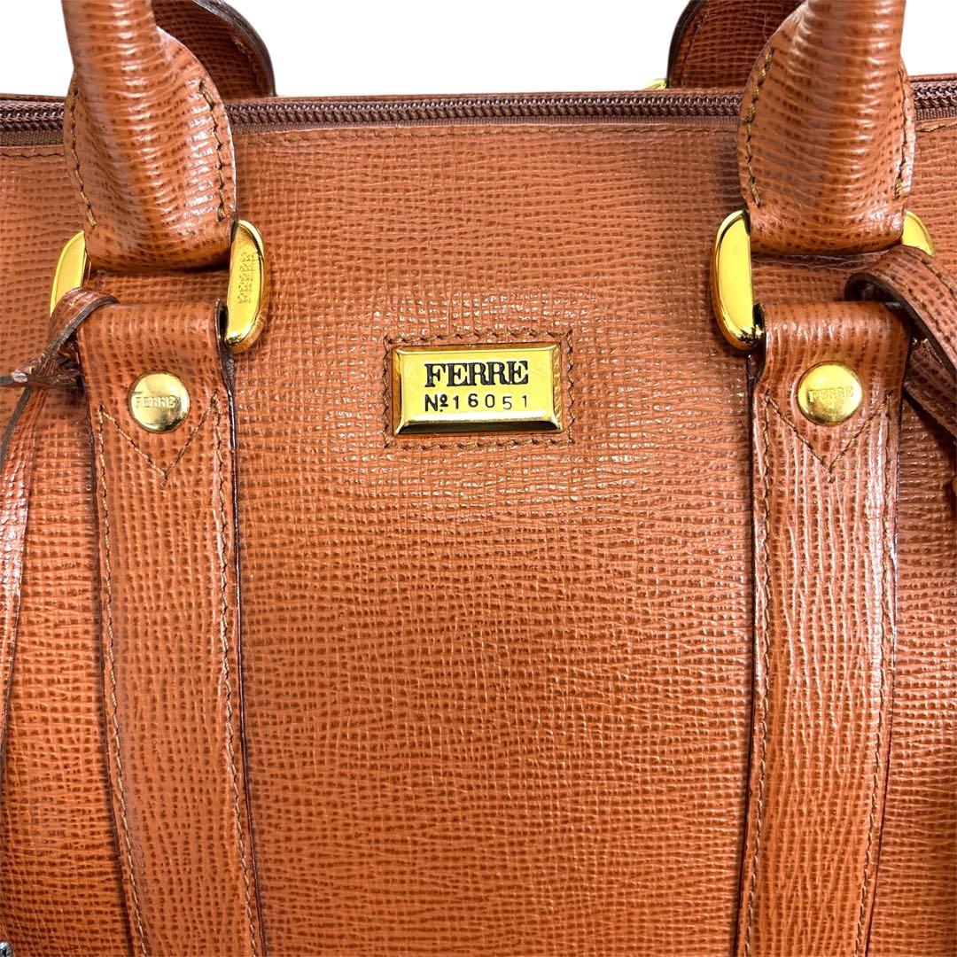 美品✨ジャンフランコ フェレ ボストン レザー ビジネス 出張 FERRE