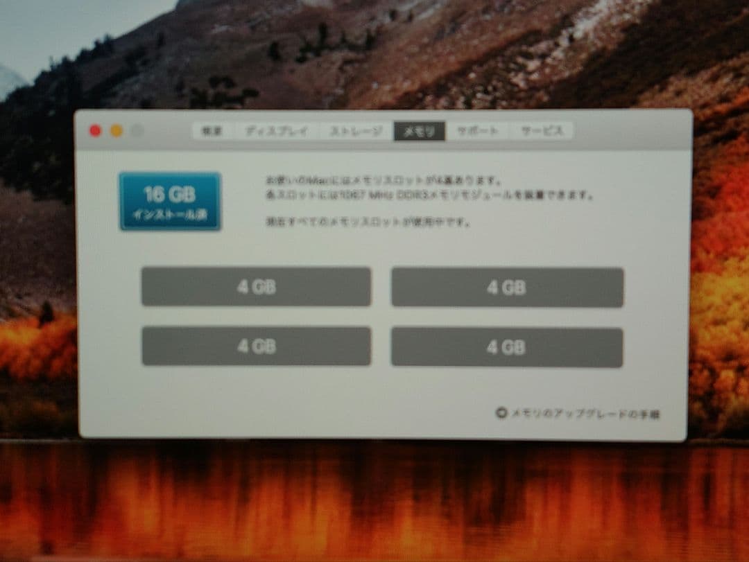 Apple iMac 21.5-inch Late 2009 メモリ16GB