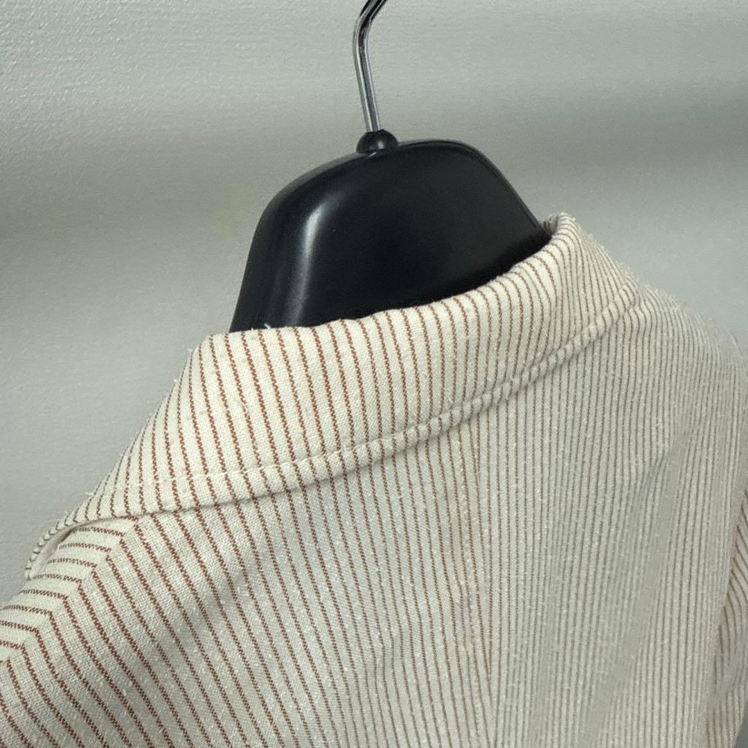 ヒ*シ様 LARDINI ジャケット　未使用品　44 ストライプ　レディース　L
