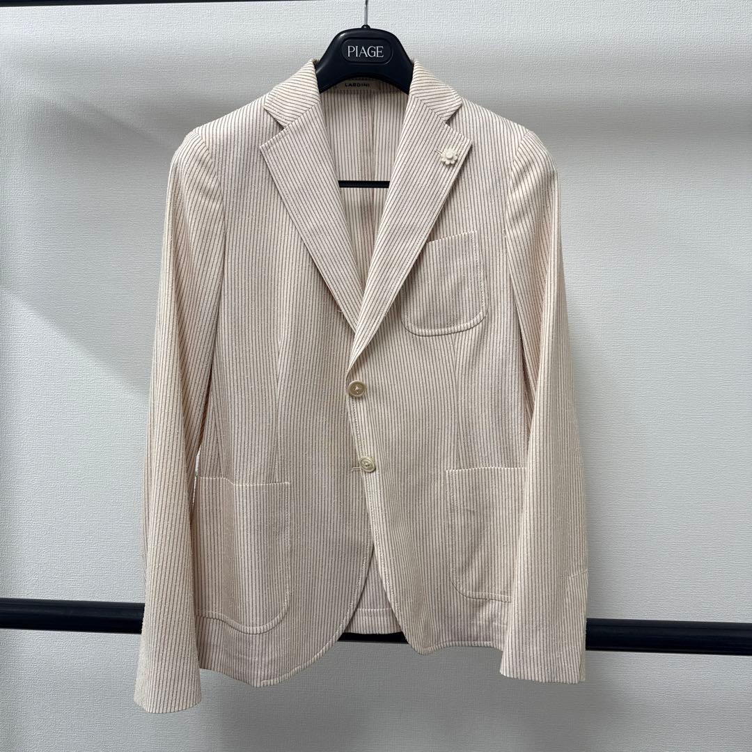 ヒ*シ様 LARDINI ジャケット　未使用品　44 ストライプ　レディース　L