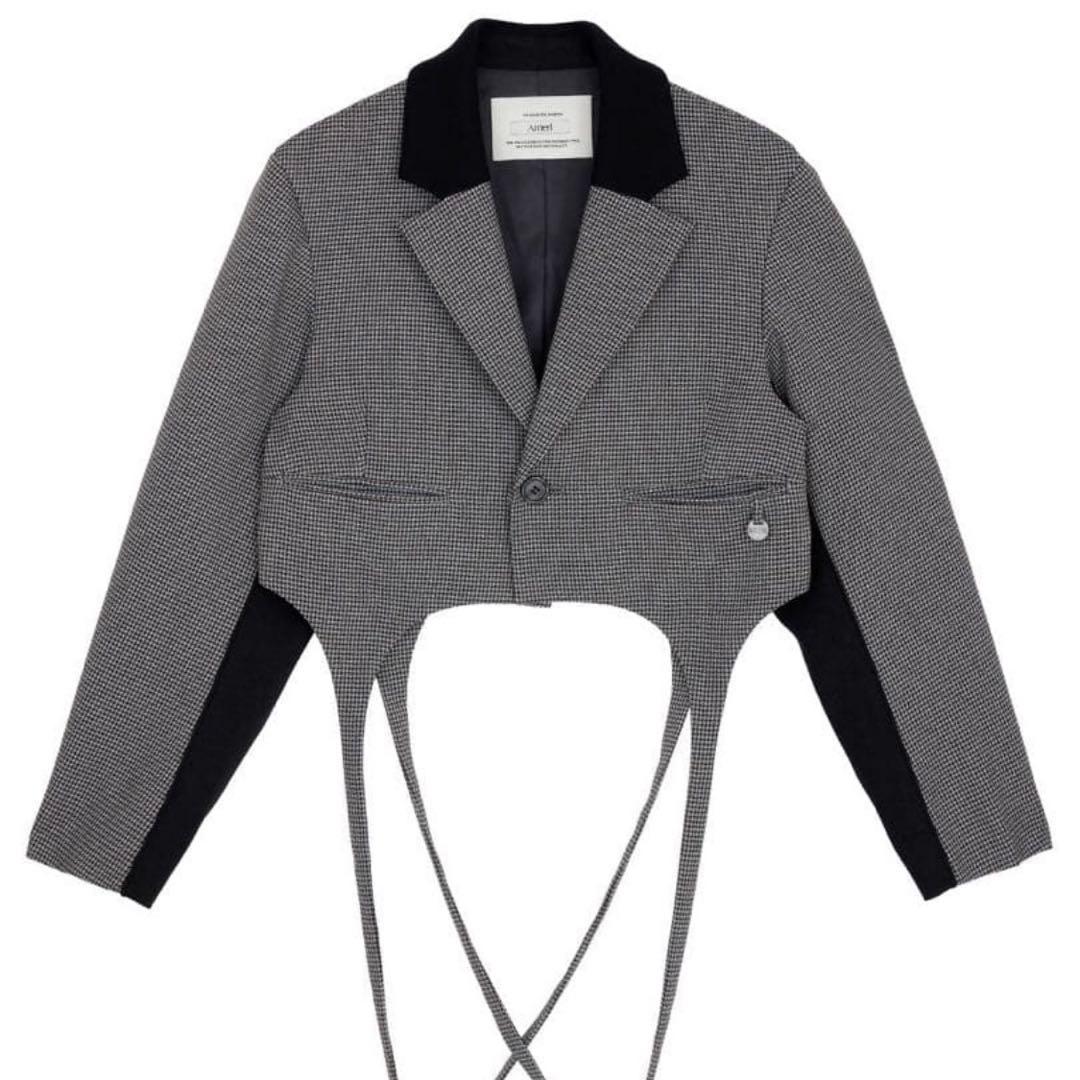 BONBOM×Ameri HOUNDSTOOTH GARTER JACKET