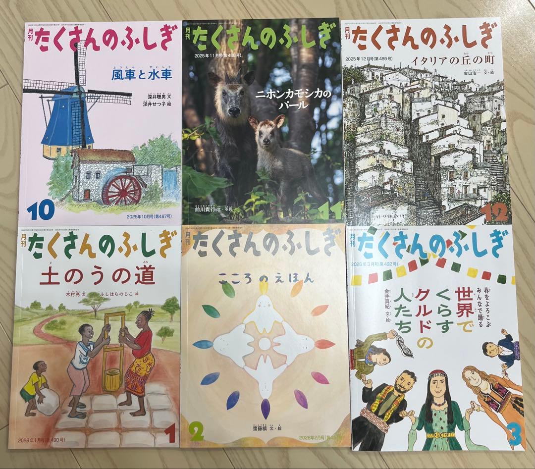 たくさんのふしぎ　2025年4月〜2026年3月　12冊まとめ売り　セット売り
