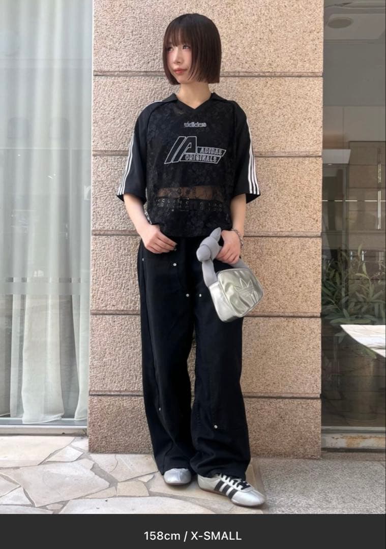 レースジャージトップス アディダスオリジナルス XS ブラック adidas