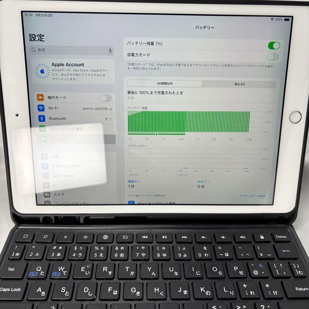 【極美品/バッテリー94%】iPad 第7世代 128GBセルラー SIMフリー