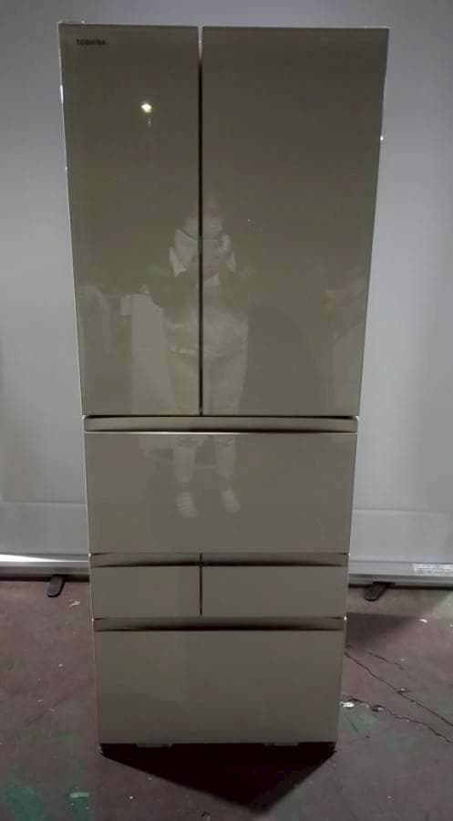 【完動品】TOSHIBA 東芝 ノンフロン冷凍冷蔵庫 GR-U550FZ(UC)