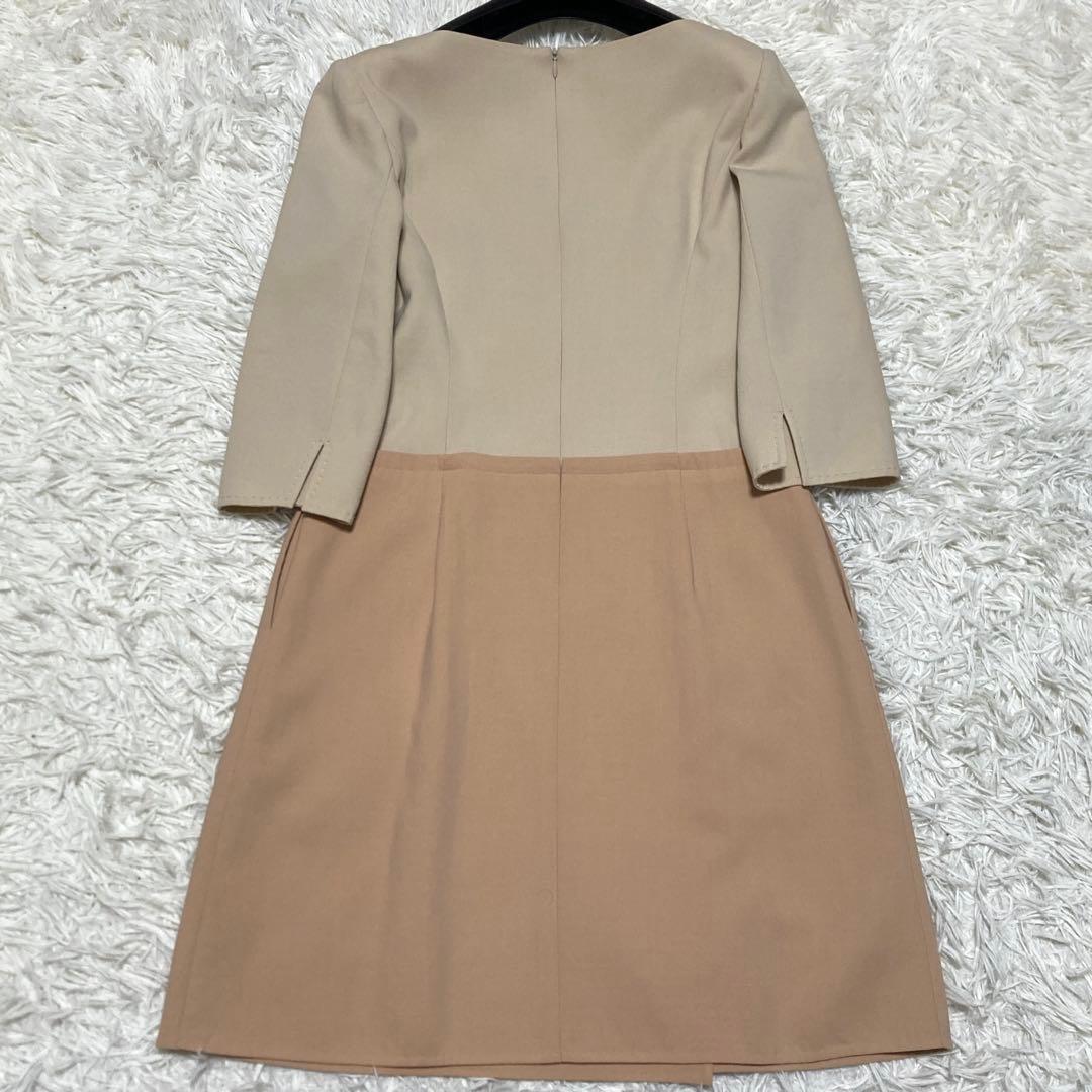 美品✨デイジーリンフォクシー　フレンチハーモニーワンピース　七分袖　L ベージュ