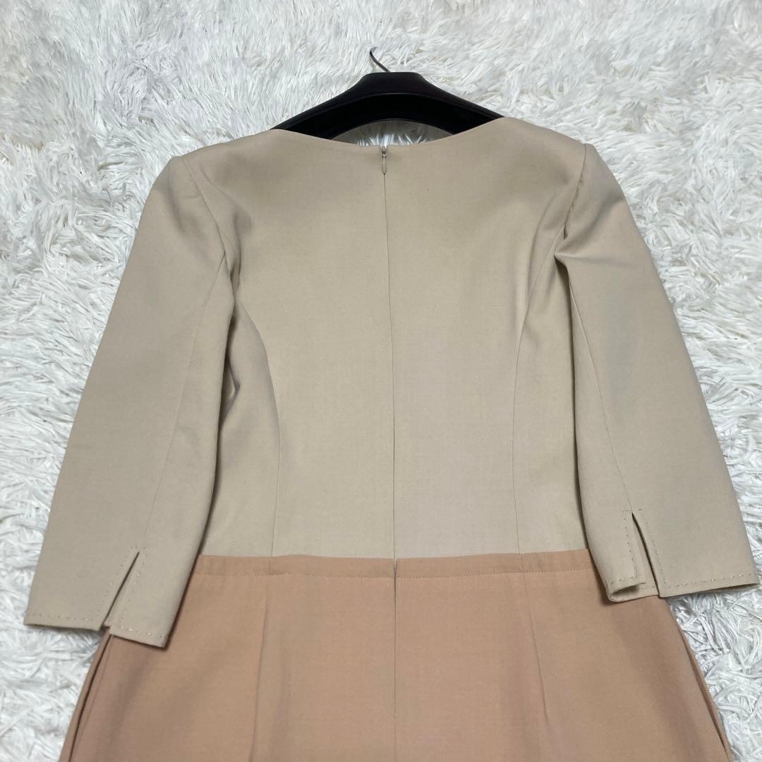 美品✨デイジーリンフォクシー　フレンチハーモニーワンピース　七分袖　L ベージュ