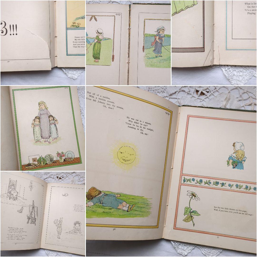 稀少1881年アンティーク絵本 初版本 洋書 児童書 ヴィクトリアン ヴンテージ
