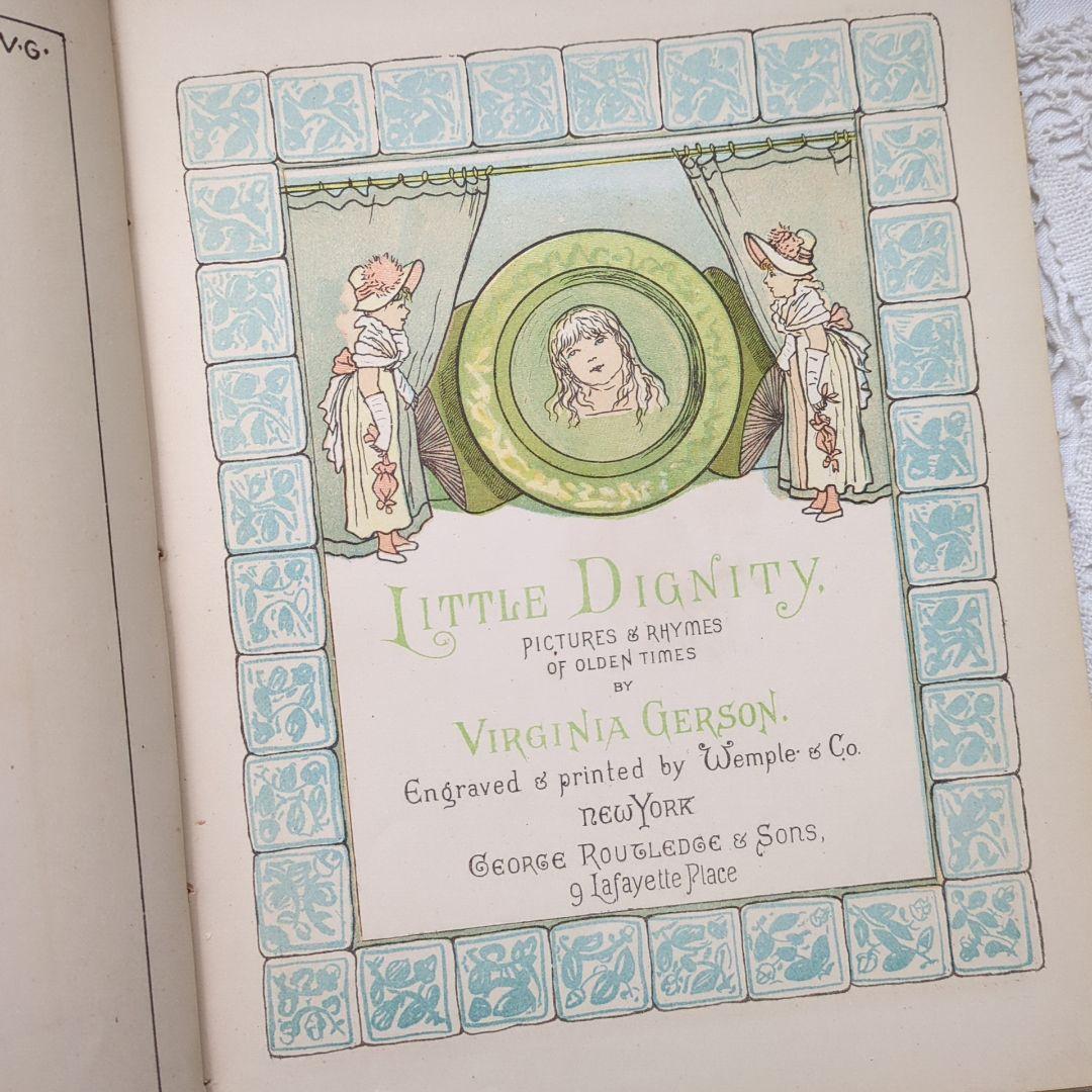 稀少1881年アンティーク絵本 初版本 洋書 児童書 ヴィクトリアン ヴンテージ