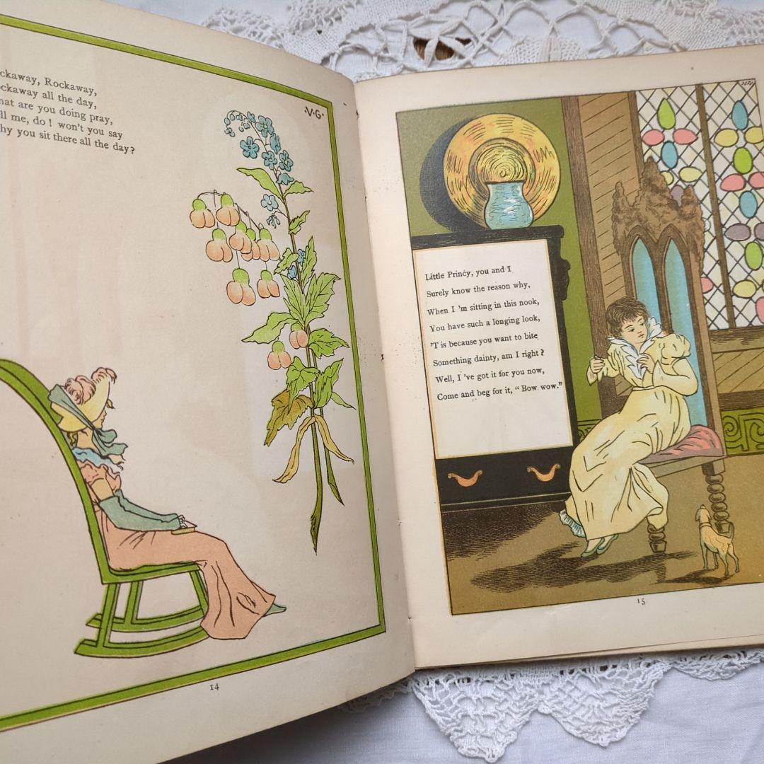 稀少1881年アンティーク絵本 初版本 洋書 児童書 ヴィクトリアン ヴンテージ