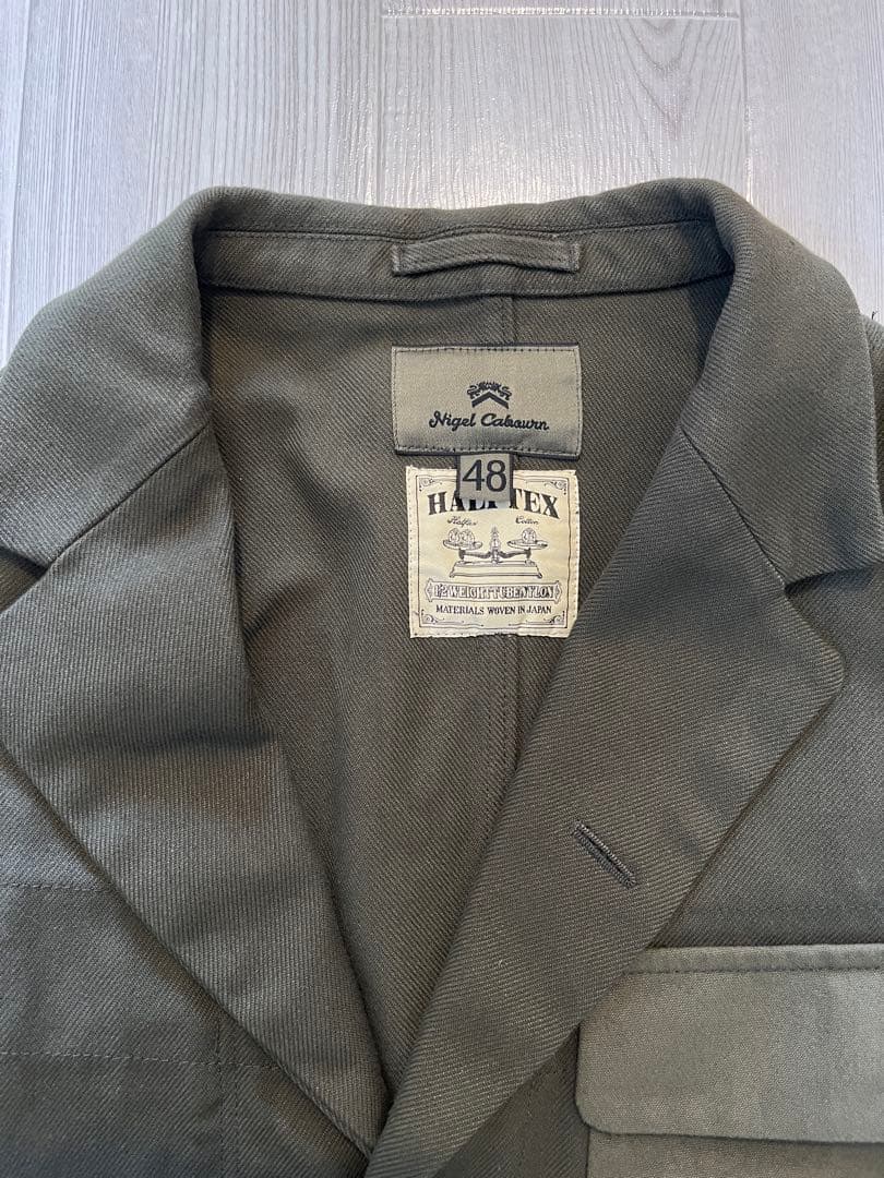 美品 Nigel Cabourn ホスピタルジャケット HALFTEX 48