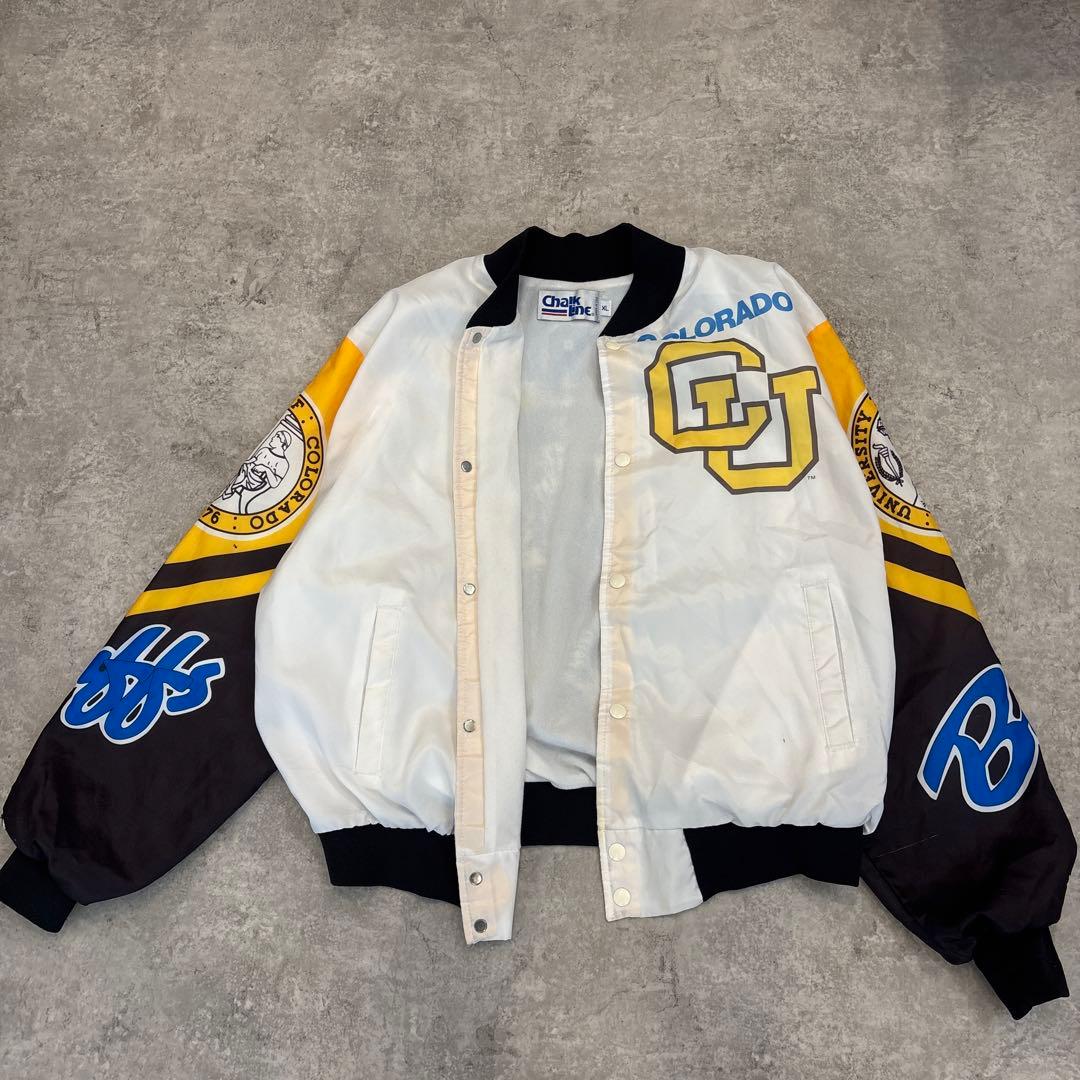 【希少】✨90s USA製　ボンバージャケット レア ボルダーバフ　XL
