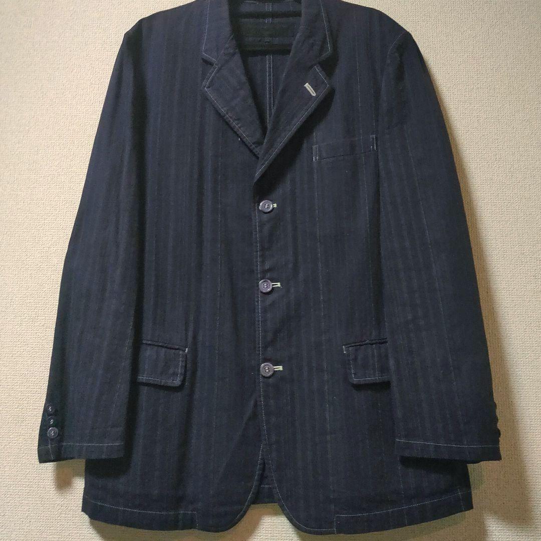 極希少 AD1999 コムデギャルソンオム 製品染め ストライプ JK 90s