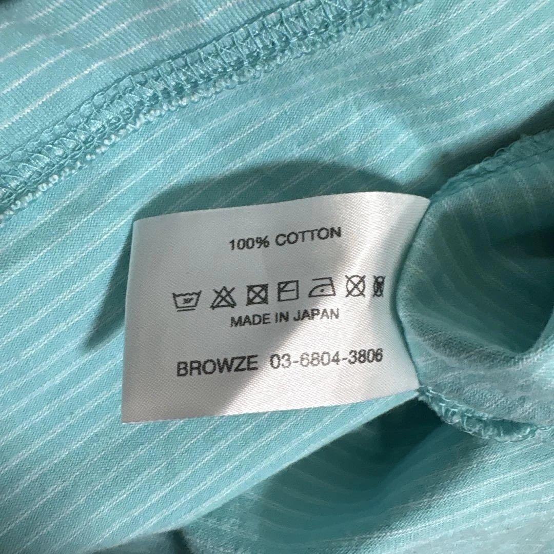 The Ennoy Professional ストライプTシャツ　水色