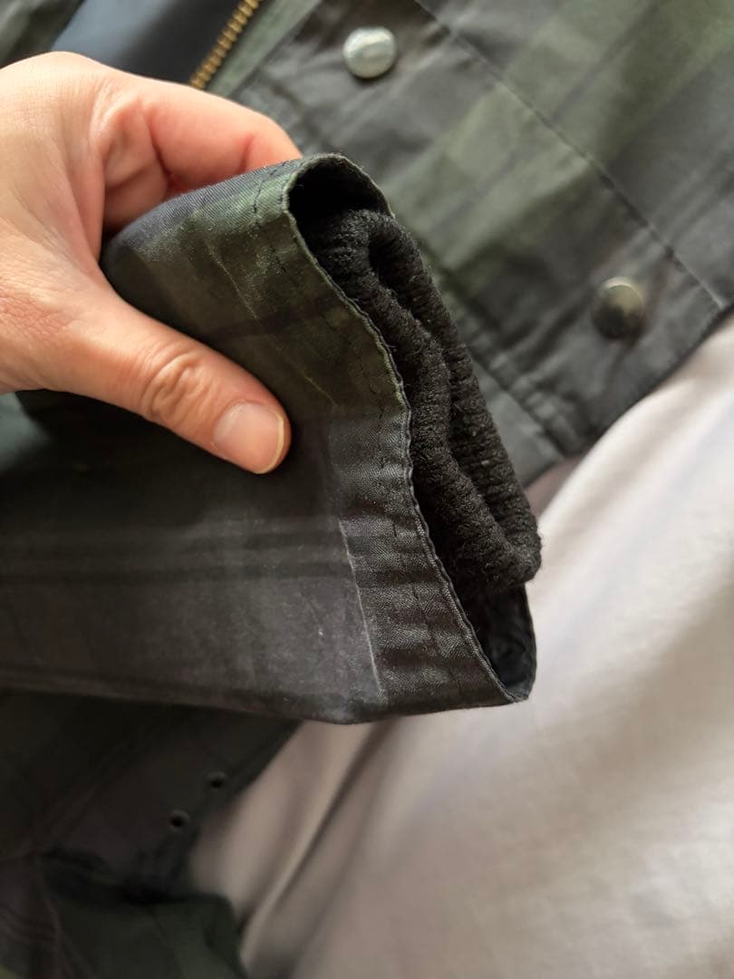 Barbour ブラックウォッチ オイルドジャケット 34 ビームス別注