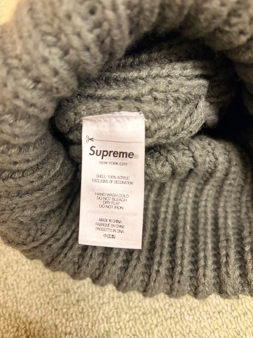 t*m様 Supreme chunky ribbed beanie