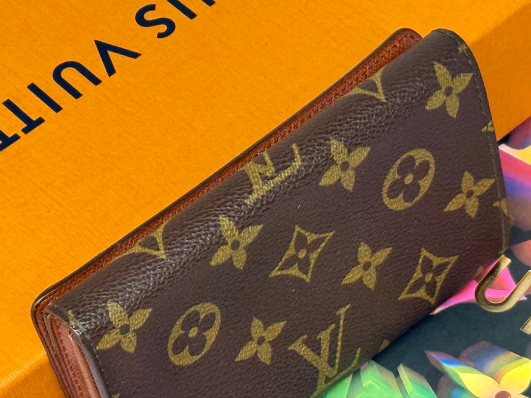 ルイヴィトン　ポルトモネ・ビエ　トレゾール　L字形ファスナー二つ折り財布